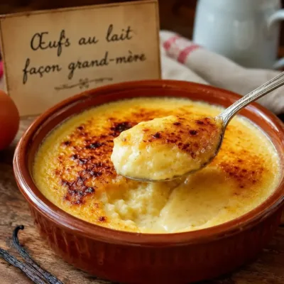 Œufs au lait façon grand-mère : un dessert réconfortant