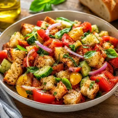 Panzanella : Salade Toscane de Pain et Tomates