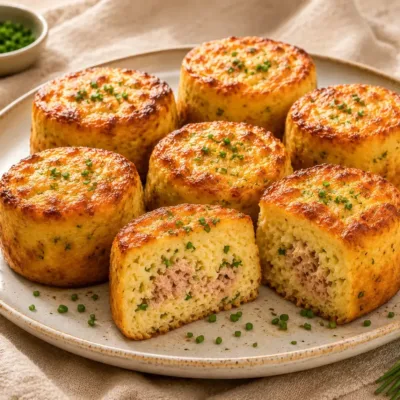 Petits Flans au Thon Moelleux et Fromagés