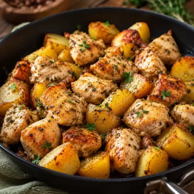 Poêlée de Poulet et Pommes de Terre Savoureuse