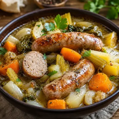 Potée aux Saucisses et Légumes : Recette Réconfortante