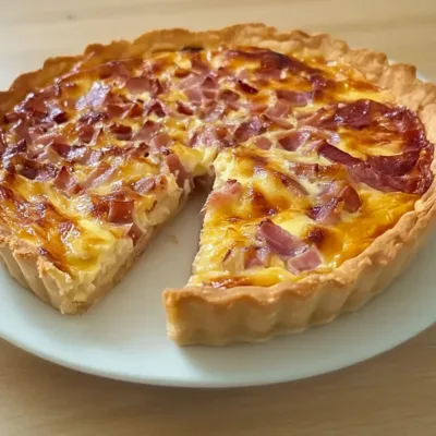 Recette de Quiche au Jambon et Fromage Maison