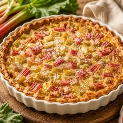 Tarte à la Rhubarbe de Mamie : Recette Lorraine