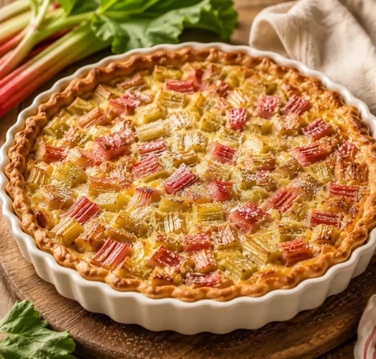 Tarte à la Rhubarbe de Mamie : Recette Lorraine