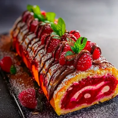 Roulé Gourmand Framboise & Chocolat