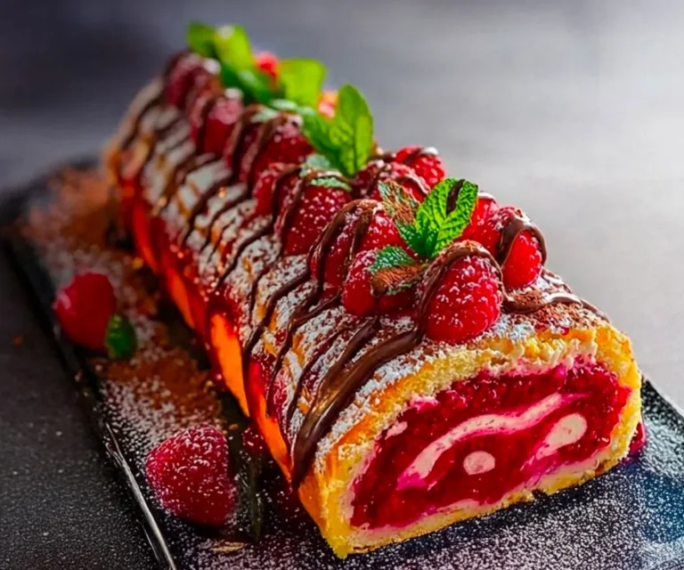 Roulé Gourmand Framboise & Chocolat