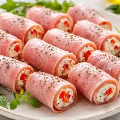 Roulés de Jambon au Fromage Frais : Recette Facile
