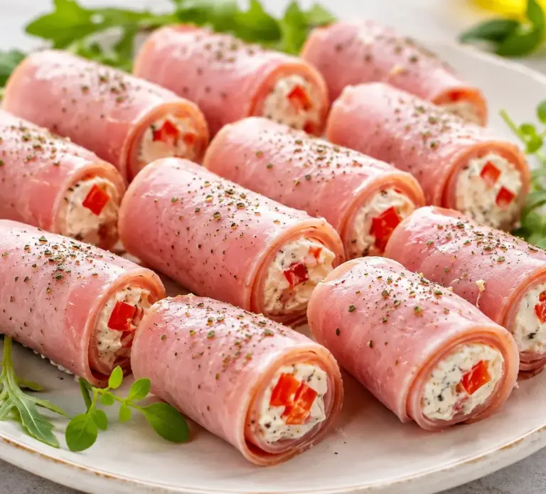 Roulés de Jambon au Fromage Frais