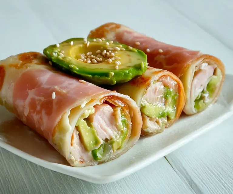 Roulés de Jambon au Poulet et Avocat : L’Apéritif Frais et Léger