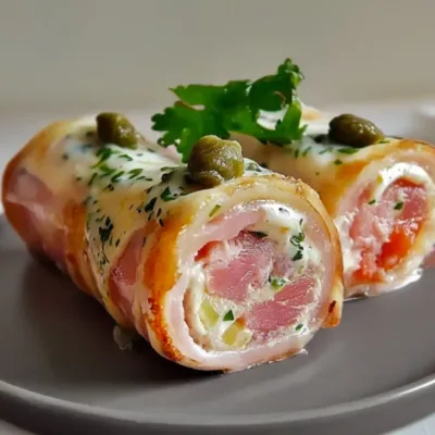 Roulés de Jambon Farcis au Thon et Fromage Fondant