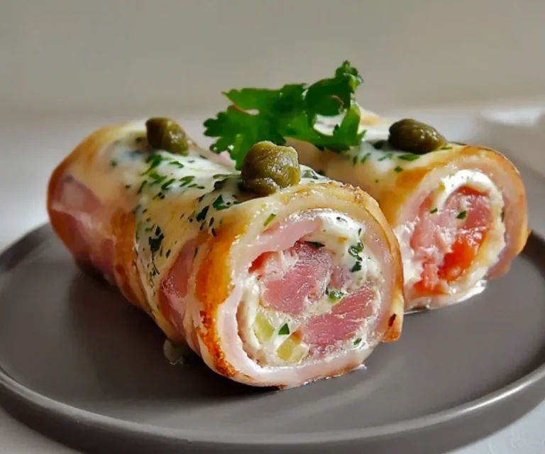Roulés de Jambon Farcis au Thon et Fromage Fondant