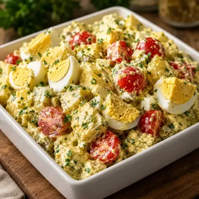 Salade de Pommes de Terre Crémeuse aux Œufs