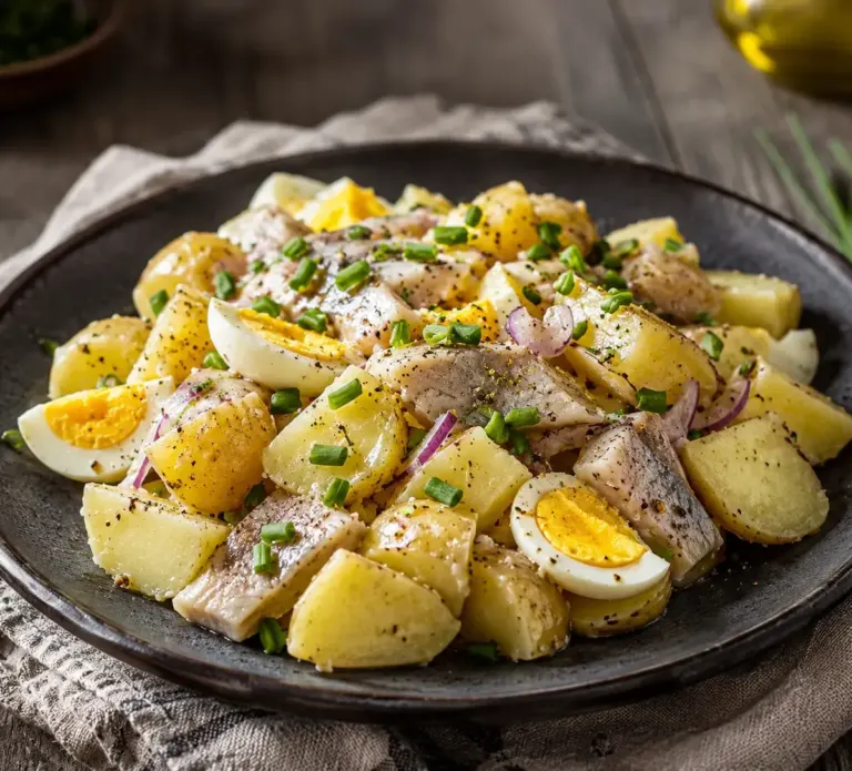 Salade de Pommes de Terre et Harengs Marinés