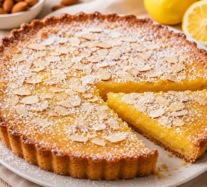 Tarte au Citron et aux Amandes Délicieuse