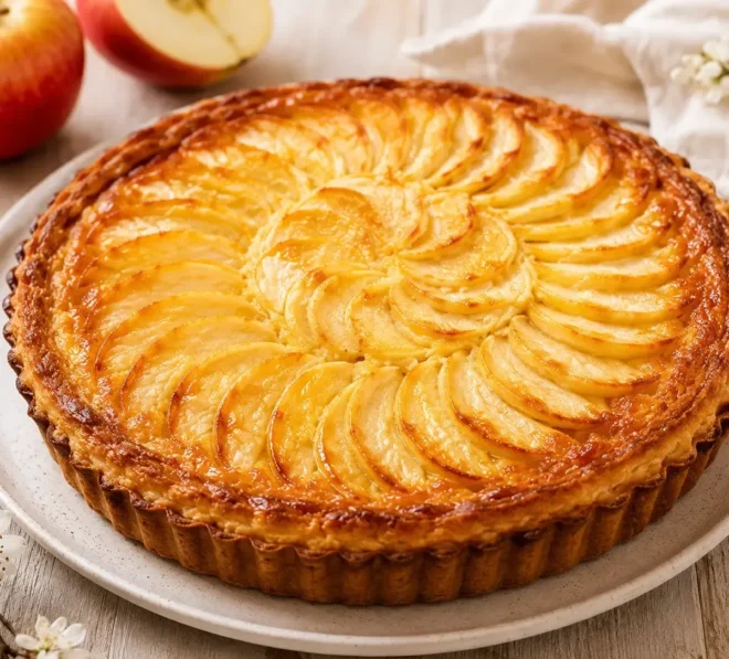 Tarte aux Pommes à la Frangipane 🍎✨