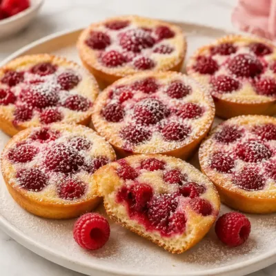 Tartelettes Sans Pâte aux Framboises Délicieuses