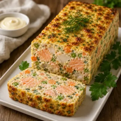 Terrine de Saumon et Cabillaud aux Petits Légumes