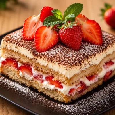 Tiramisu aux Fraises : Dessert Frais et Gourmand