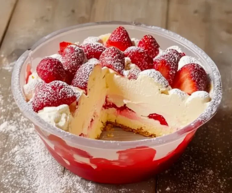 🍓 Tiramisu aux Fraises Sans Cuisson : Le Dessert Frais et Gourmand de l’Été
