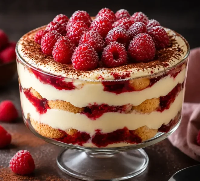 Tiramisu aux Framboises Maison