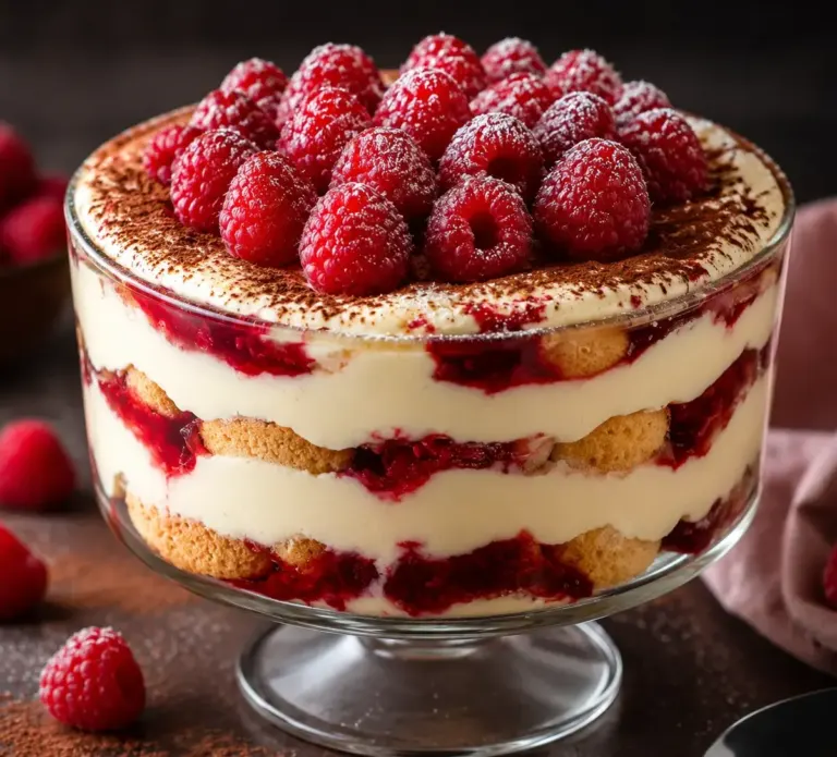 Tiramisu aux Framboises Maison