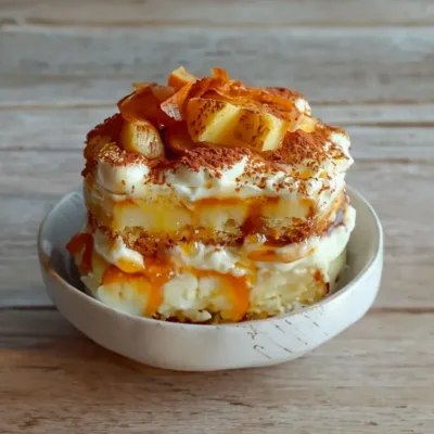 Tiramisu Caramel et Pommes Fondantes