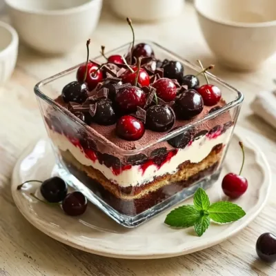 Tiramisu Forêt-Noire Gourmand aux Cerises