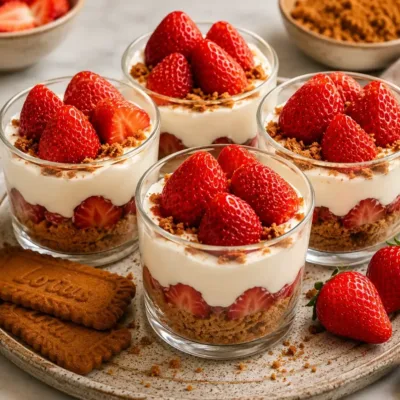 Tiramisu Fraise Spéculoos : Dessert Frais et Gourmand