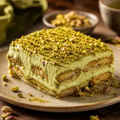 Tiramisu Pistache : Dessert Italien Crémeux