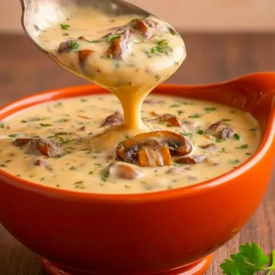 Velouté Crémeux aux Champignons Maison