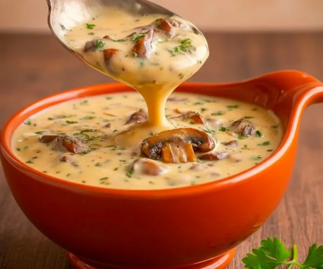 Velouté Crémeux aux Champignons Maison