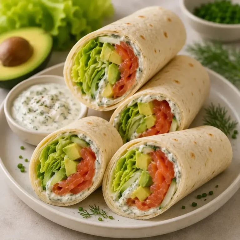 Wrap au Saumon Fumé et Avocat Savoureux