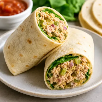 Wrap au Thon et Crudités : Rapide et Savoureux