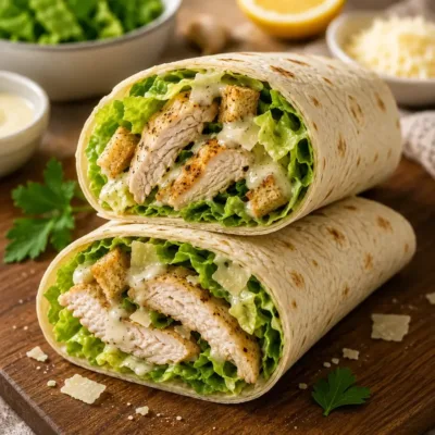 Wrap César au Poulet Grillé : Simple et Savoureux