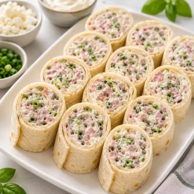 Wraps Apéritifs au Jambon et Fromage Frais