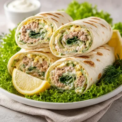 Wraps Fraîcheur au Thon et Concombre