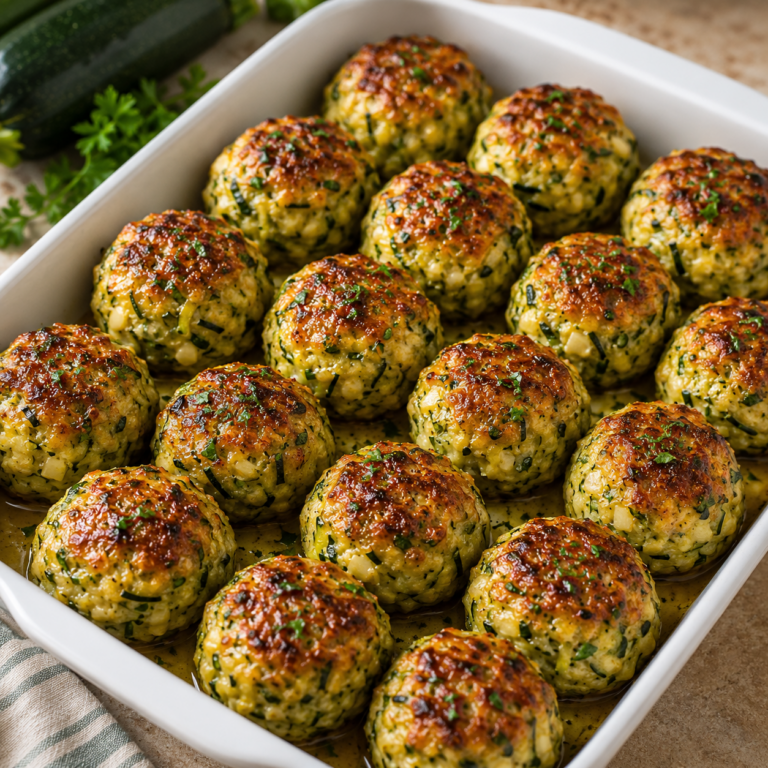 Boulettes de Courgettes au Fromage Gratiner