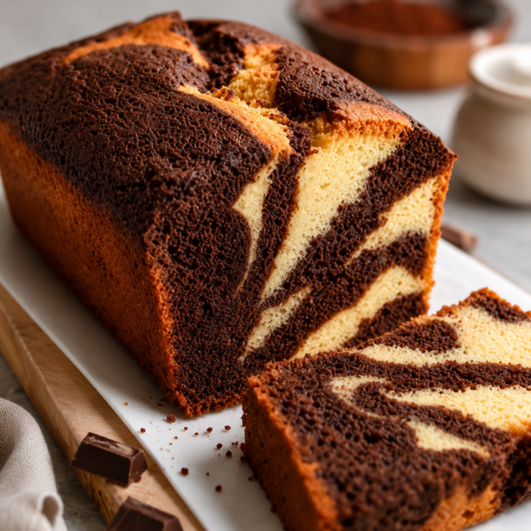Cake Marbré au Chocolat Moelleux : La Recette Facile et Gourmande