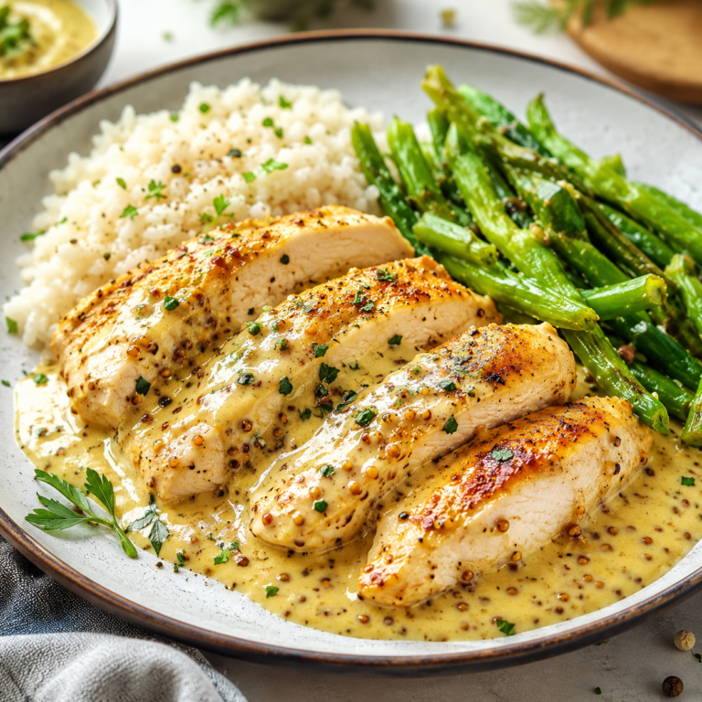 Poulet Minceur à la Moutarde et au Yaourt : Léger, Crémeux et Plein de Saveurs