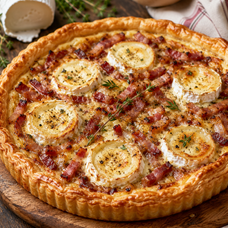 Tarte au Chèvre et aux Lardons : Une Recette Gourmande et Facile