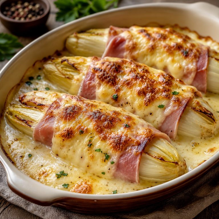 Endives au Jambon Gratinées : le grand classique fondant et réconfortant