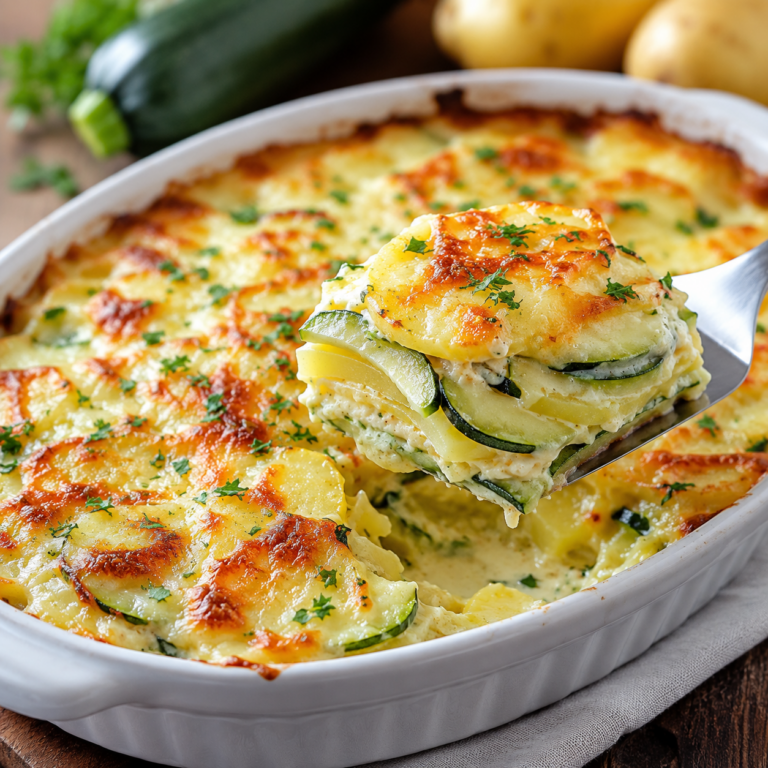 Gratin de Courgettes et Pommes de Terre au Thermomix