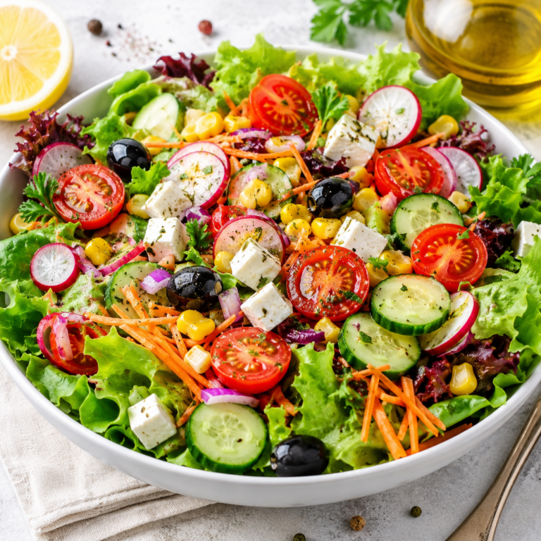 Salade Composée Fraîcheur : Légère, Colorée et Pleine de Saveurs