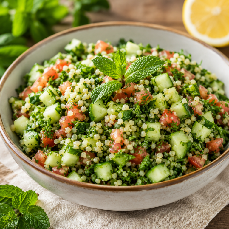 Taboulé Frais au Concombre et à la Menthe