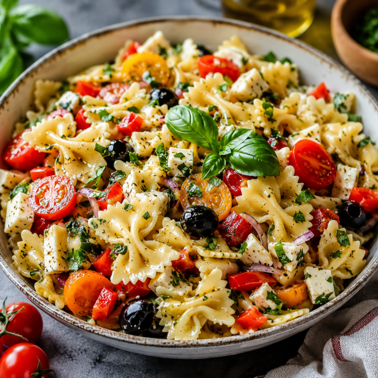 Salade de Pâtes Italienne : Fraîche, Colorée et Pleine de Saveurs