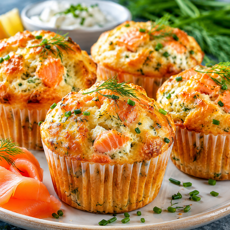 Muffins Salés au Saumon et Fromage Frais : Une Recette Gourmande et Facile