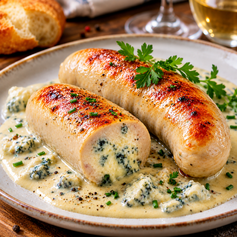 Boudin Blanc au Roquefort : Une Recette Gourmande et Raffinée