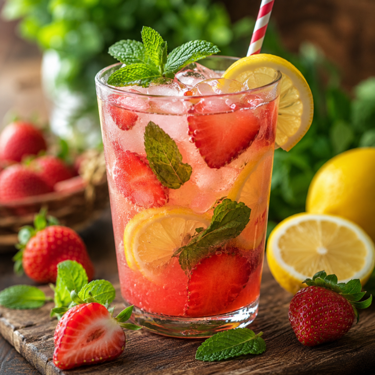 Citronnade Fraise Citron Menthe : la boisson fraîche et fruitée de l’été