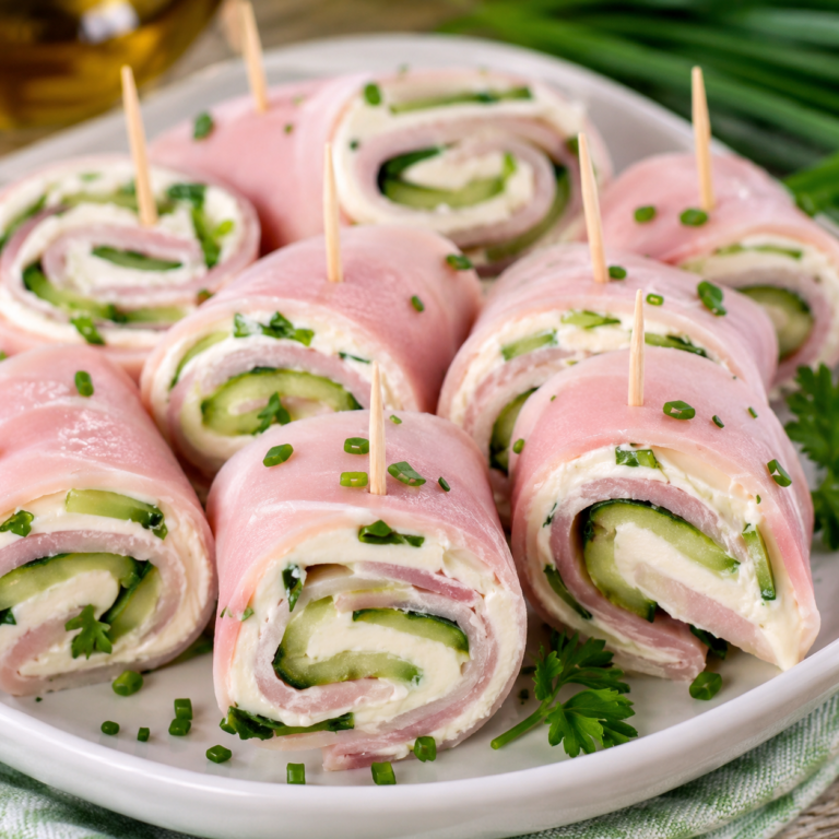 Roulés de Jambon au Concombre : Une Entrée Fraîche et Rapide
