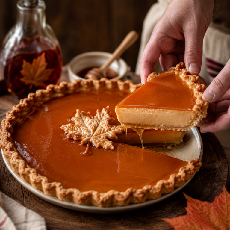 Tarte Crémeuse au Sirop d’Érable : Un Dessert Canadien Irrésistible